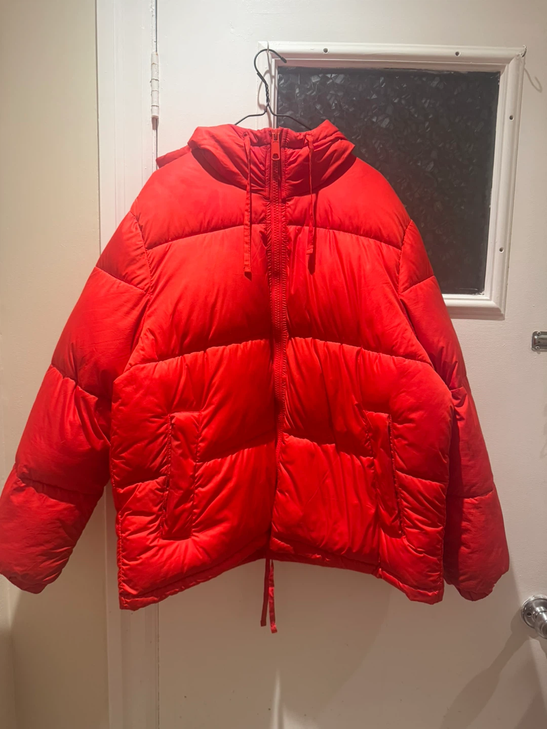H&M Red Puffer Jacket with Hood