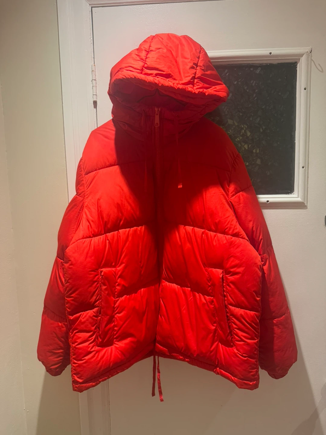 H&M Red Puffer Jacket with Hood - photo 2