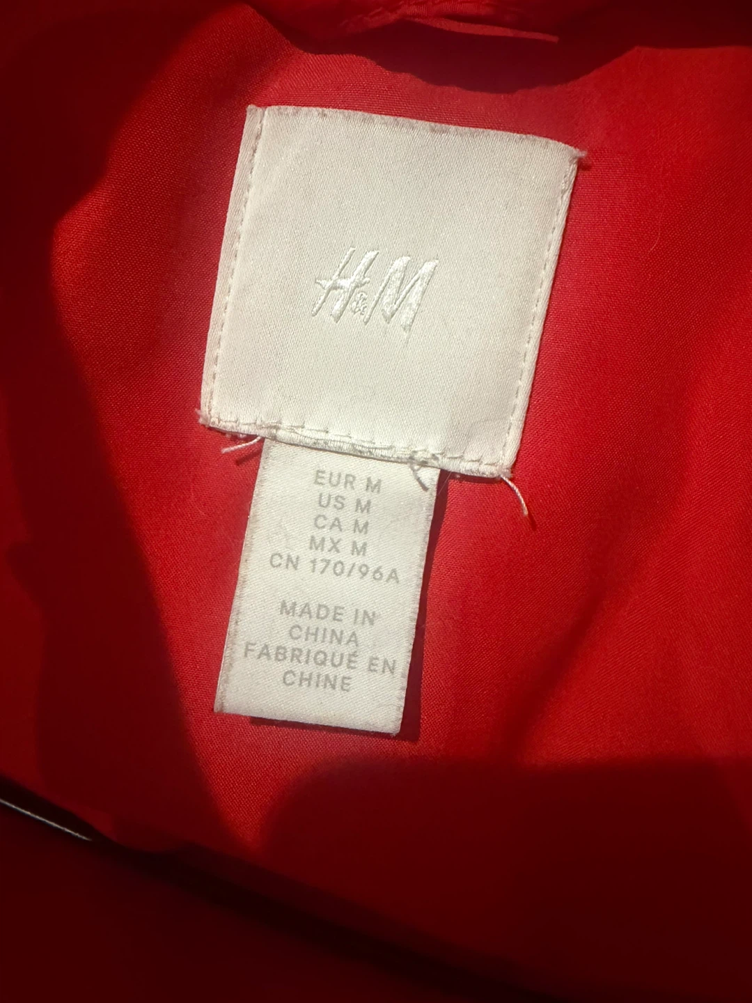 H&M Red Puffer Jacket with Hood - photo 3