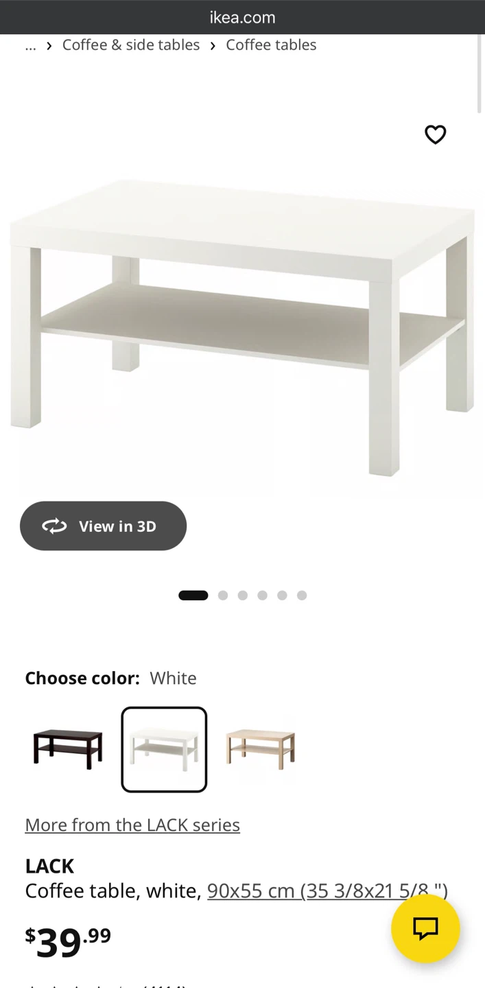IKEA White Coffee Table - photo 5