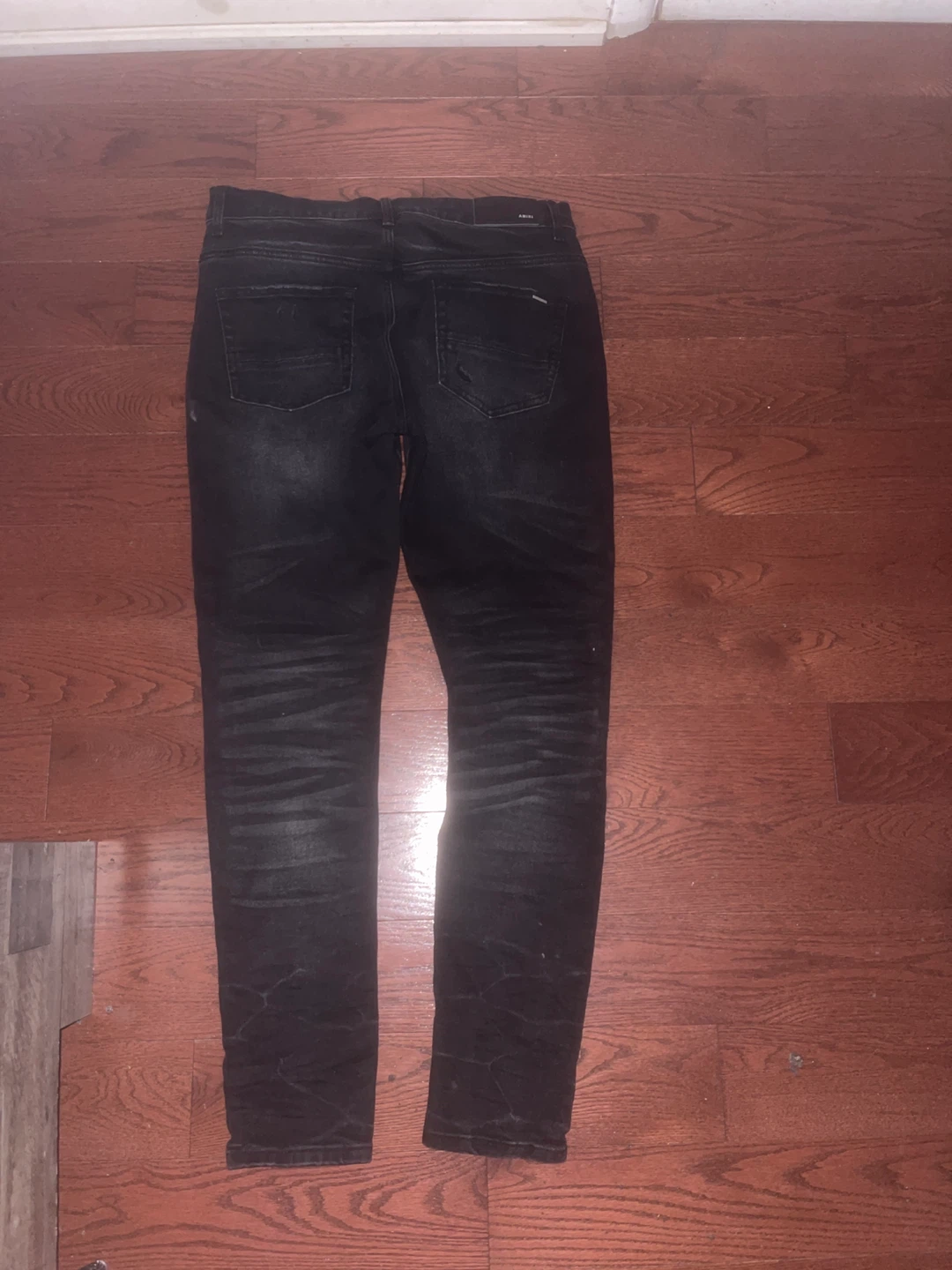 Amiri distressed black and white rips jeans - photo 3
