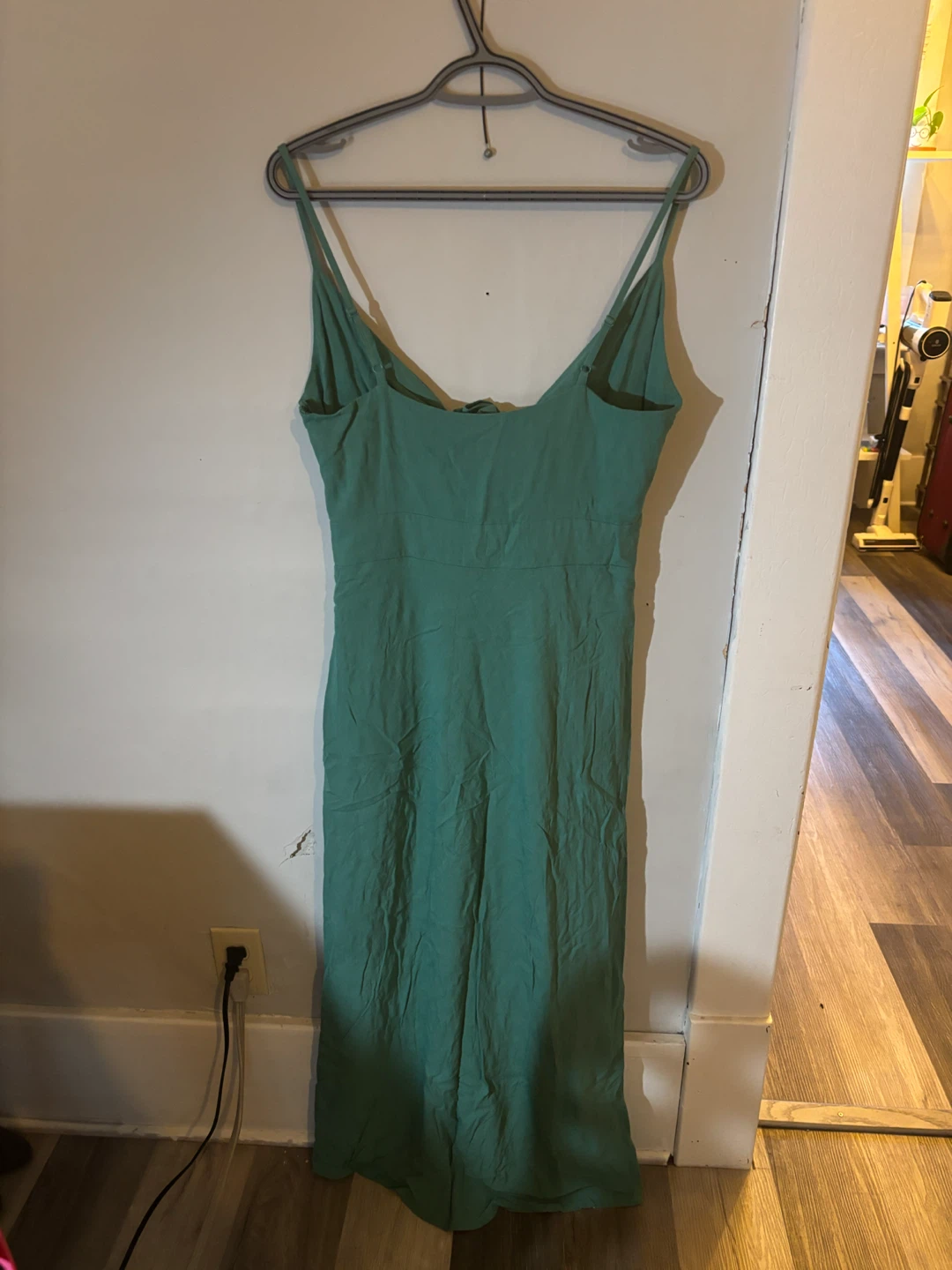 Green Tie-Front Midi Dress - photo 2