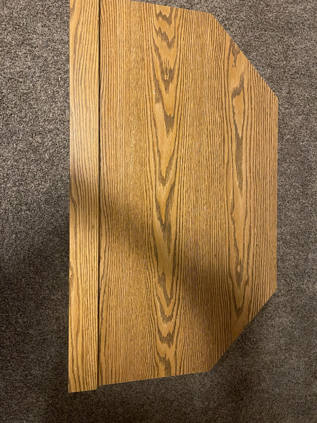 Oak TV Stand with Cabinet - photo 3