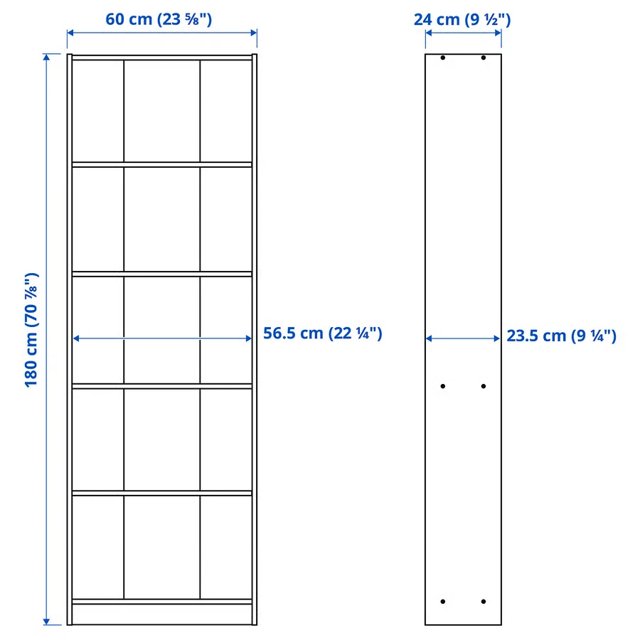 Ikea White 5-Tier Bookshelf - photo 2