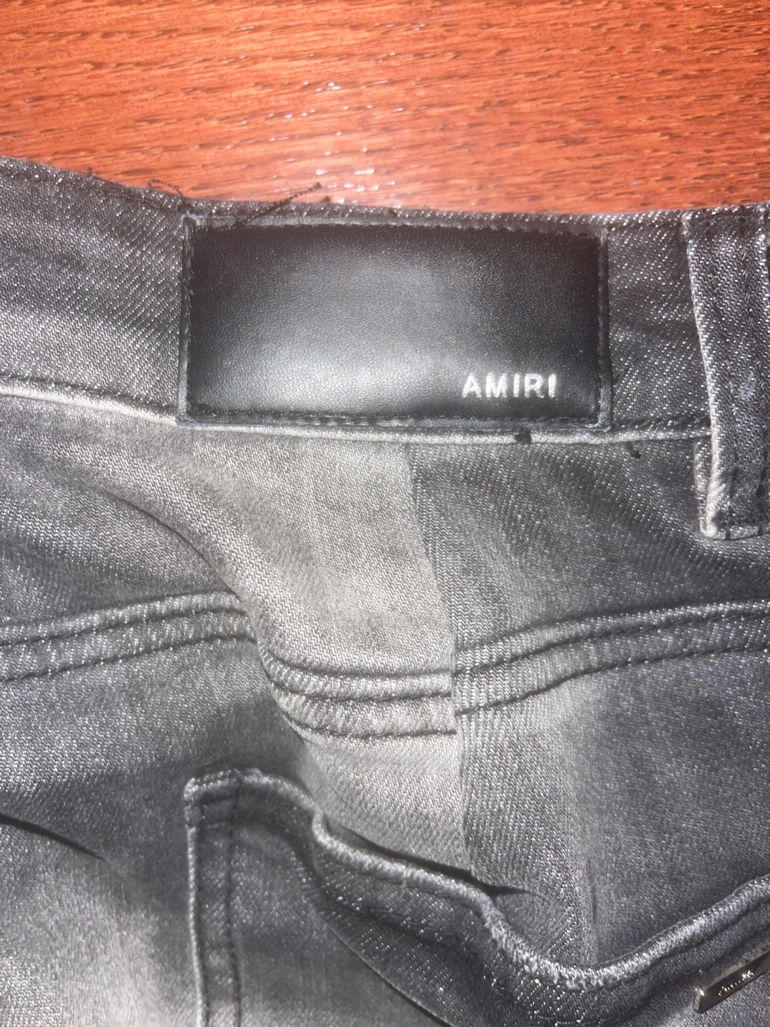 Amiri Distressed Grey Denim Jeans - photo 3