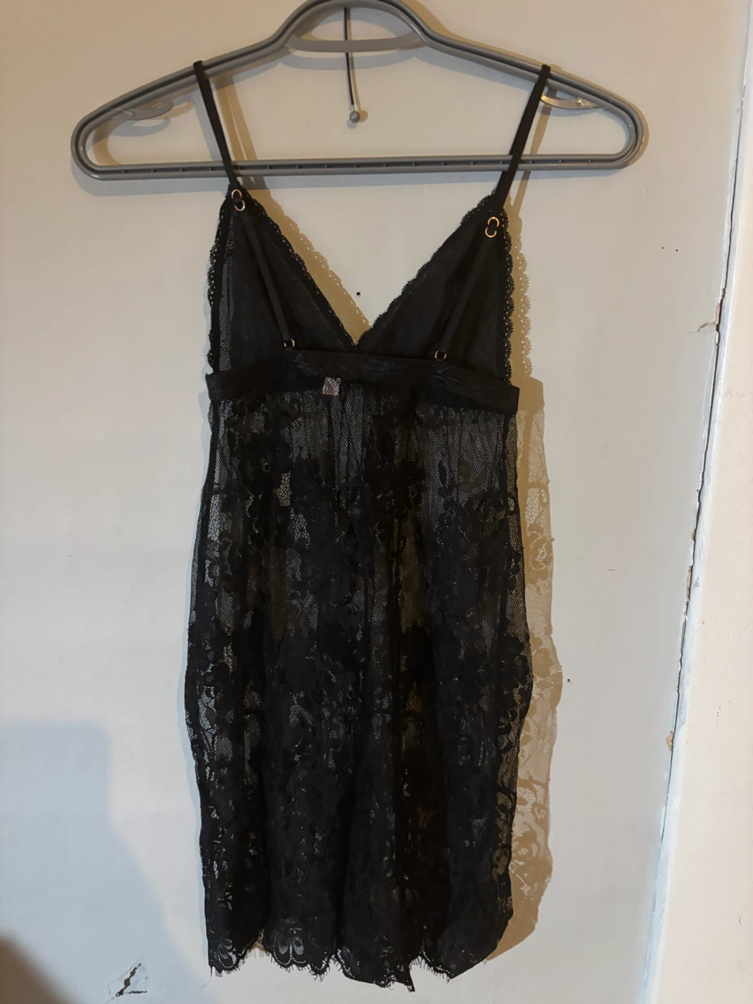 La Vie en Rose Black Lace Babydoll Lingerie XS/TP - photo 2