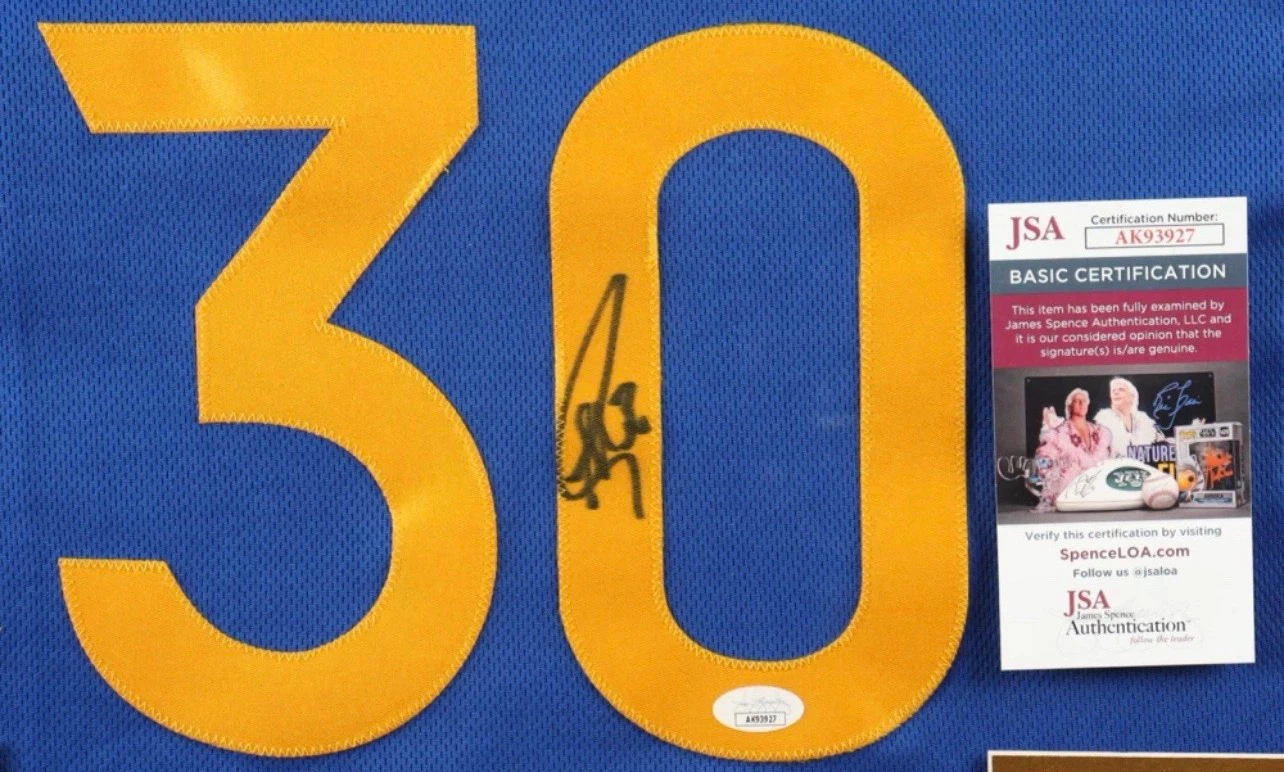 Stephen Curry Autographed Jersey JSA Authentication - photo 2
