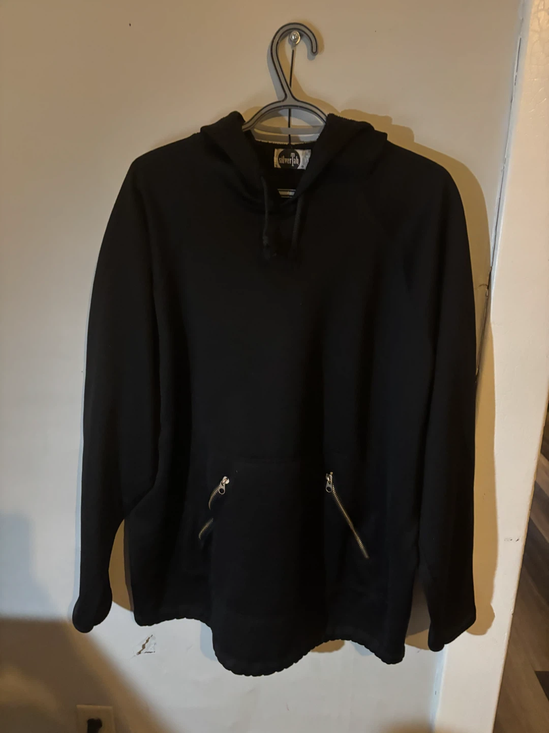 Silver Tab Black Hoodie