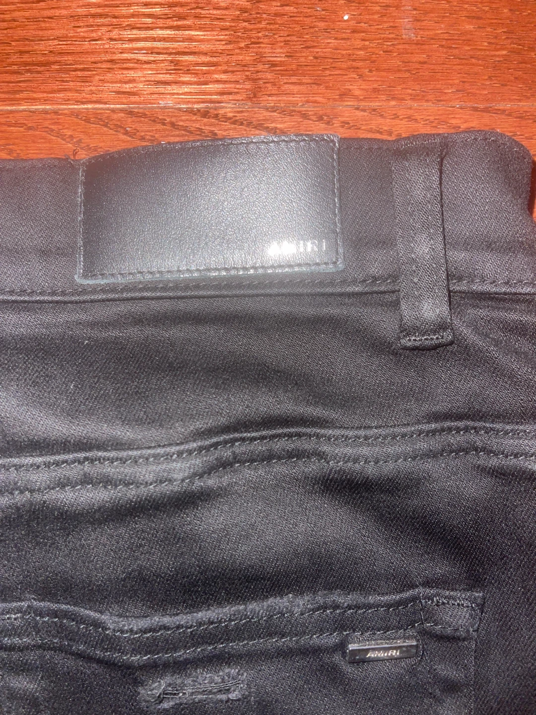 Amiri Black Bandana Patch Jeans - photo 4