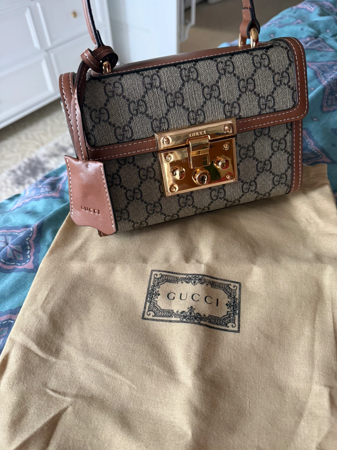 Gucci Padlock GG Supreme Small Top Handle Bag - photo 2