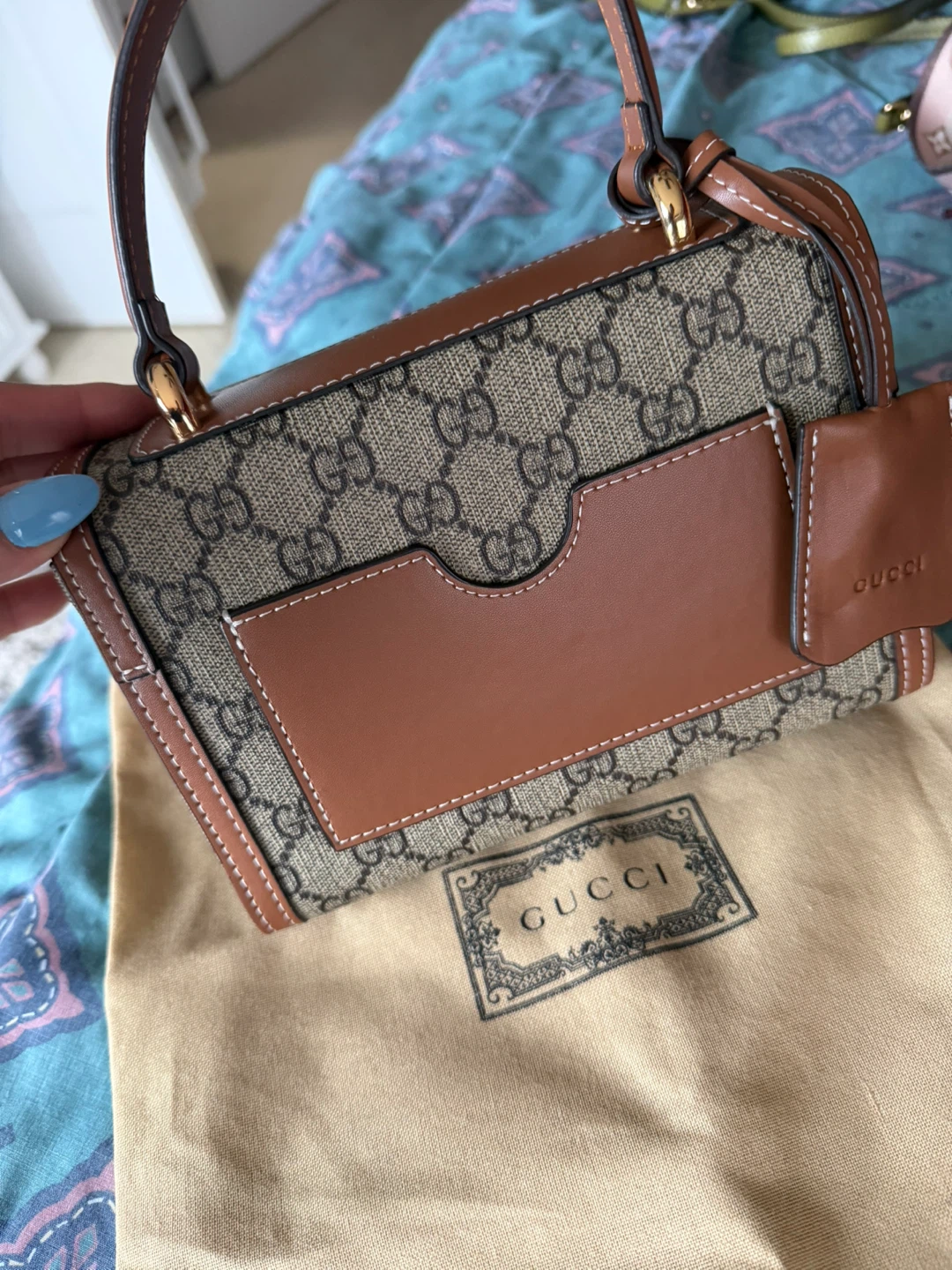 Gucci Padlock GG Supreme Small Top Handle Bag - photo 3