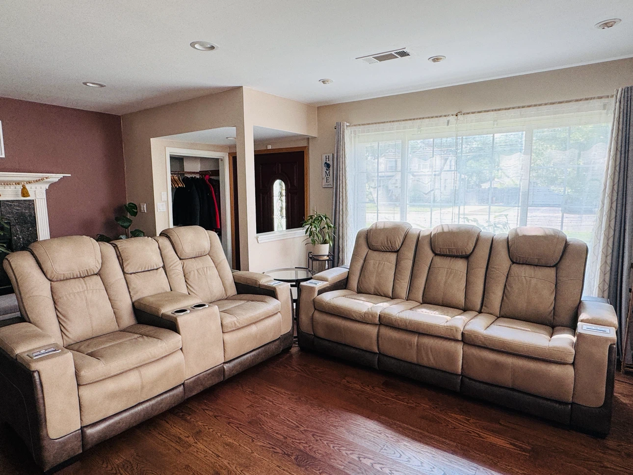 Reclining Sofa and Loveseat Set