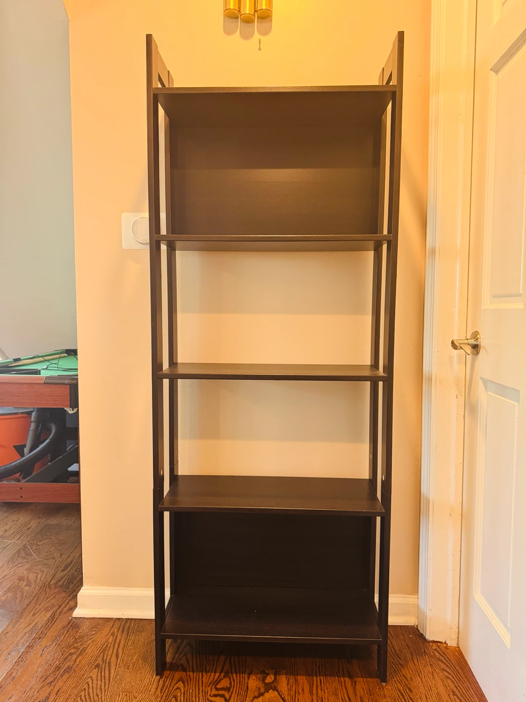 Dark Brown 5-Shelf Bookshelf