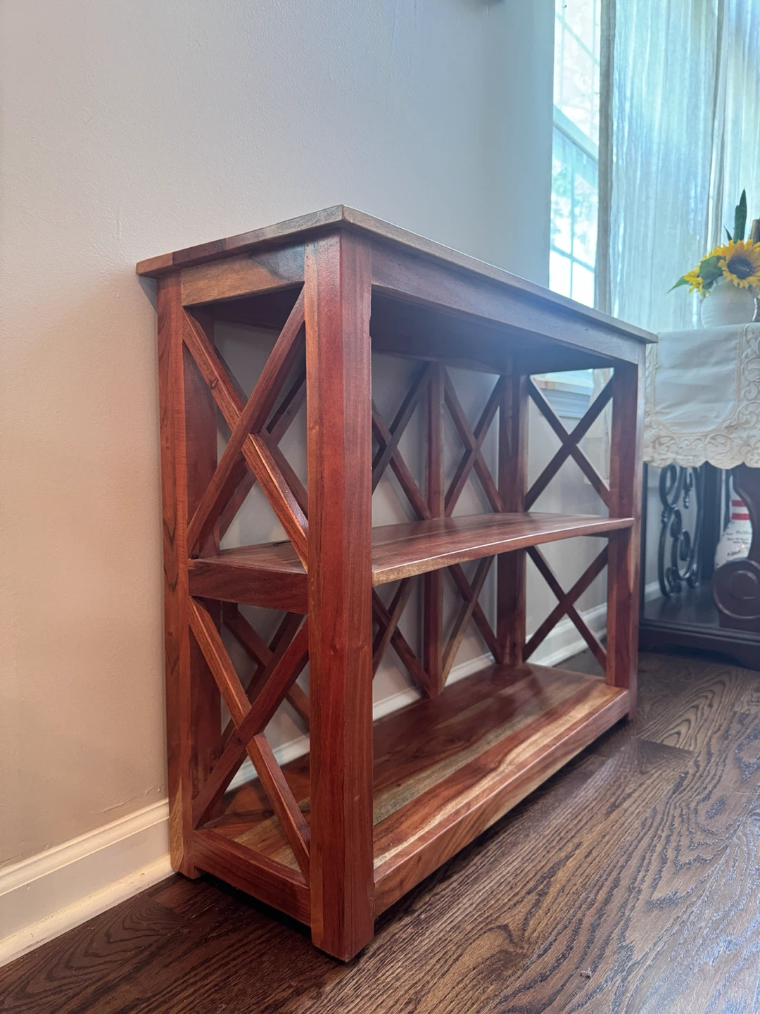 Wooden Bookshelf / Console Table - photo 3