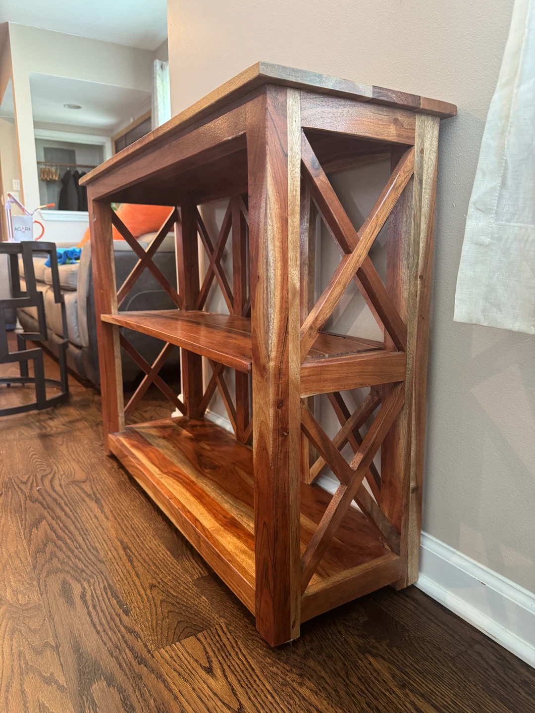 Wooden Bookshelf / Console Table - photo 4