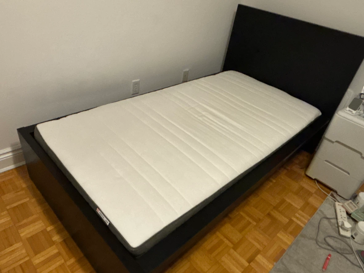 Twin bed + mattress + slats from IKEA