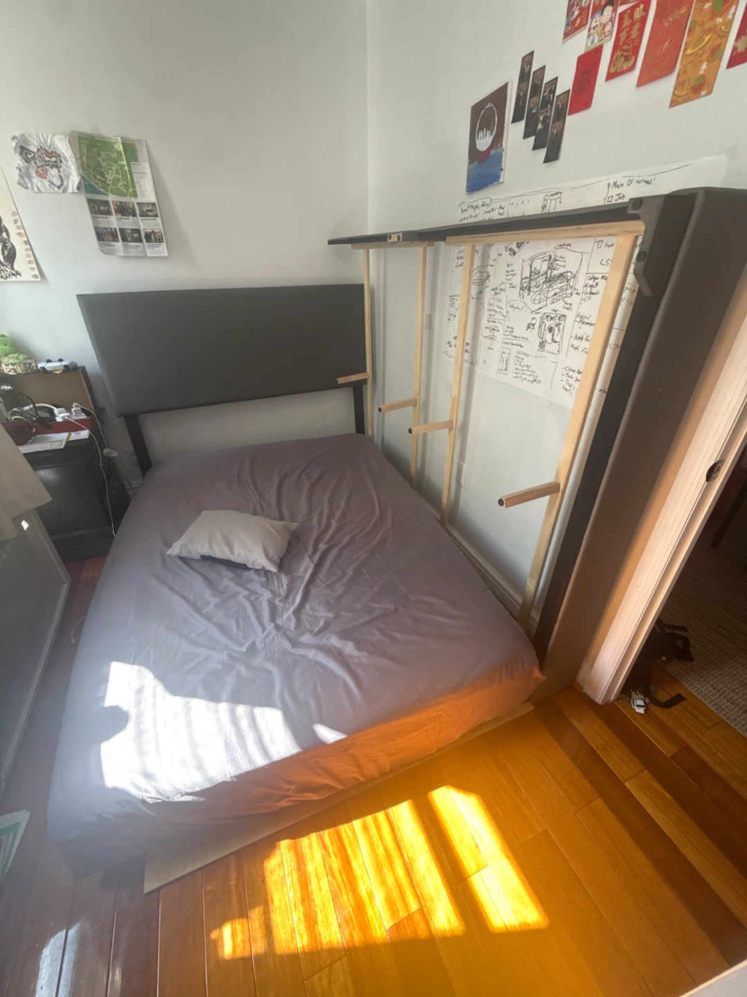 Upholstered Bed Frame with Headboard (Full) (make an offer) - photo 2
