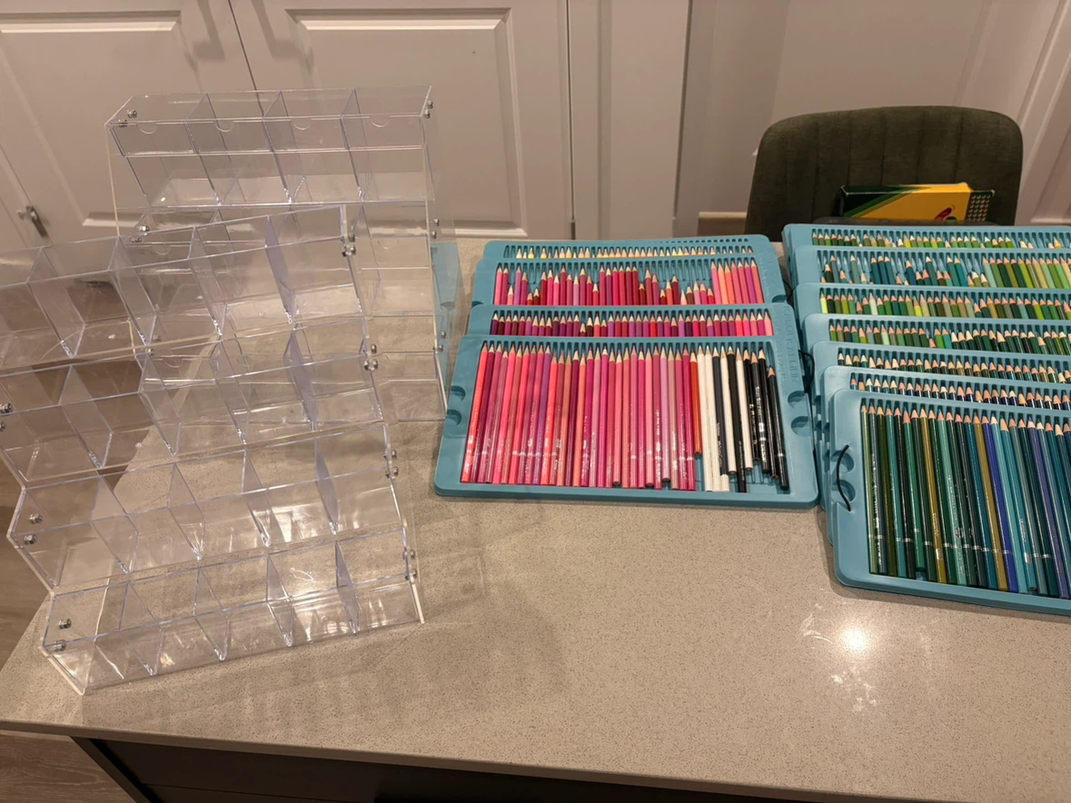 Coloured pencils and other art supplies