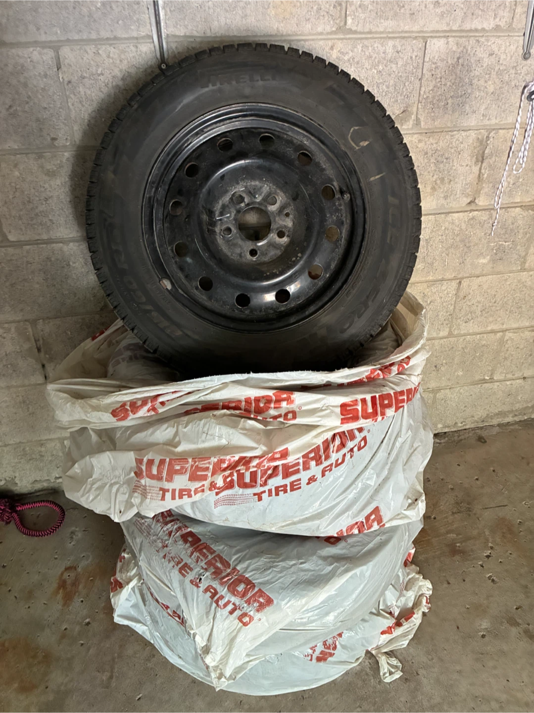 Pirelli Winter Tire on Rim