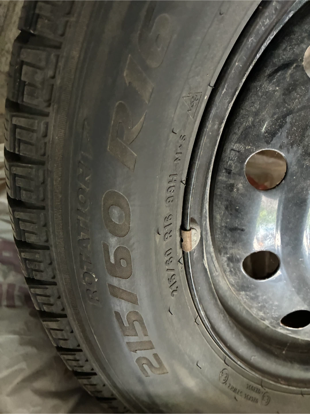 Pirelli Winter Tire on Rim - photo 2