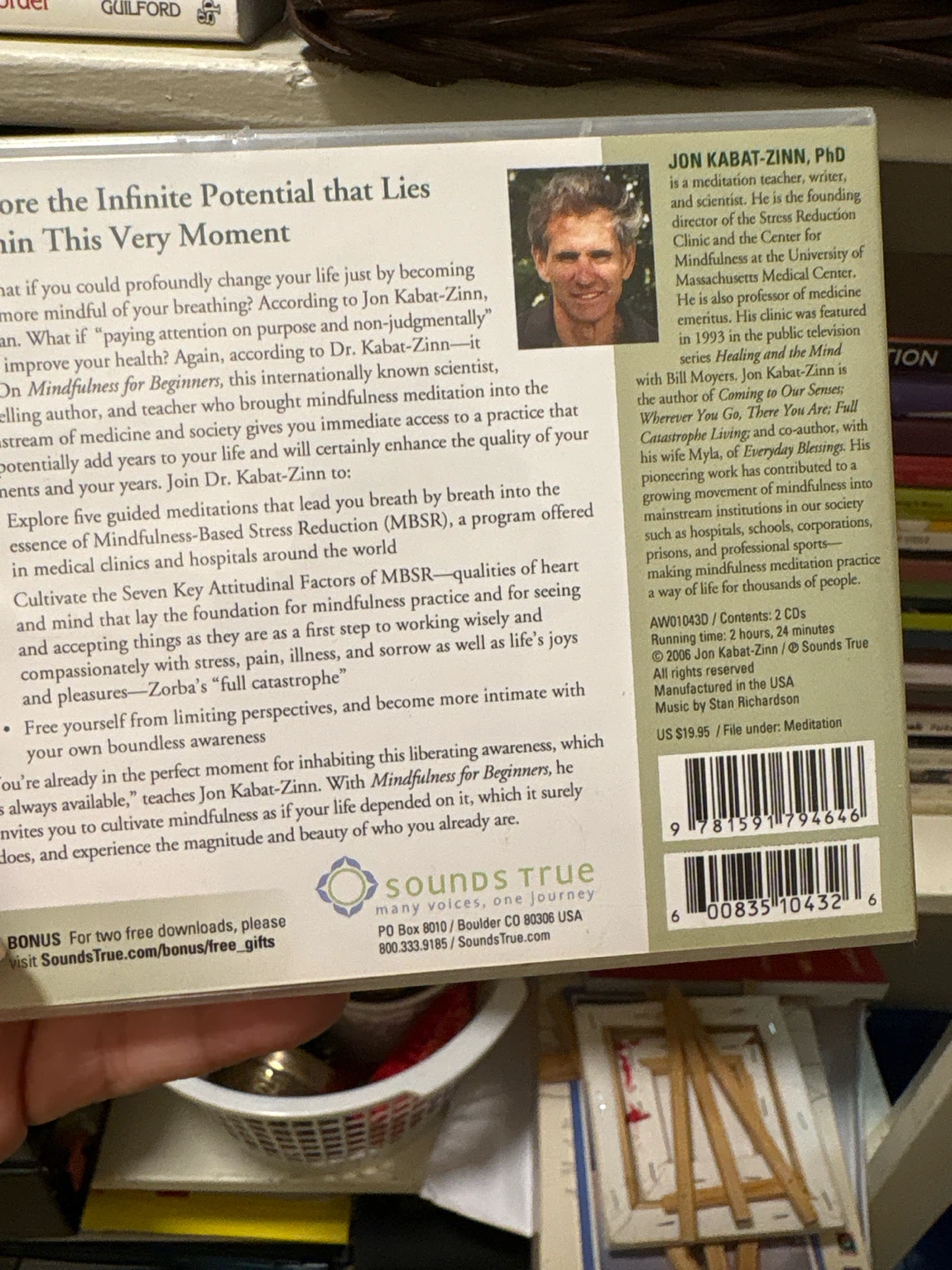 Jon Kabat-Zinn Mindfulness for Beginners CD Set - photo 2