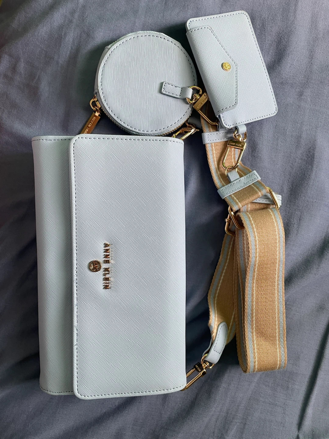 Anne Klein Bag Set with Coin Pouch and Card Holder