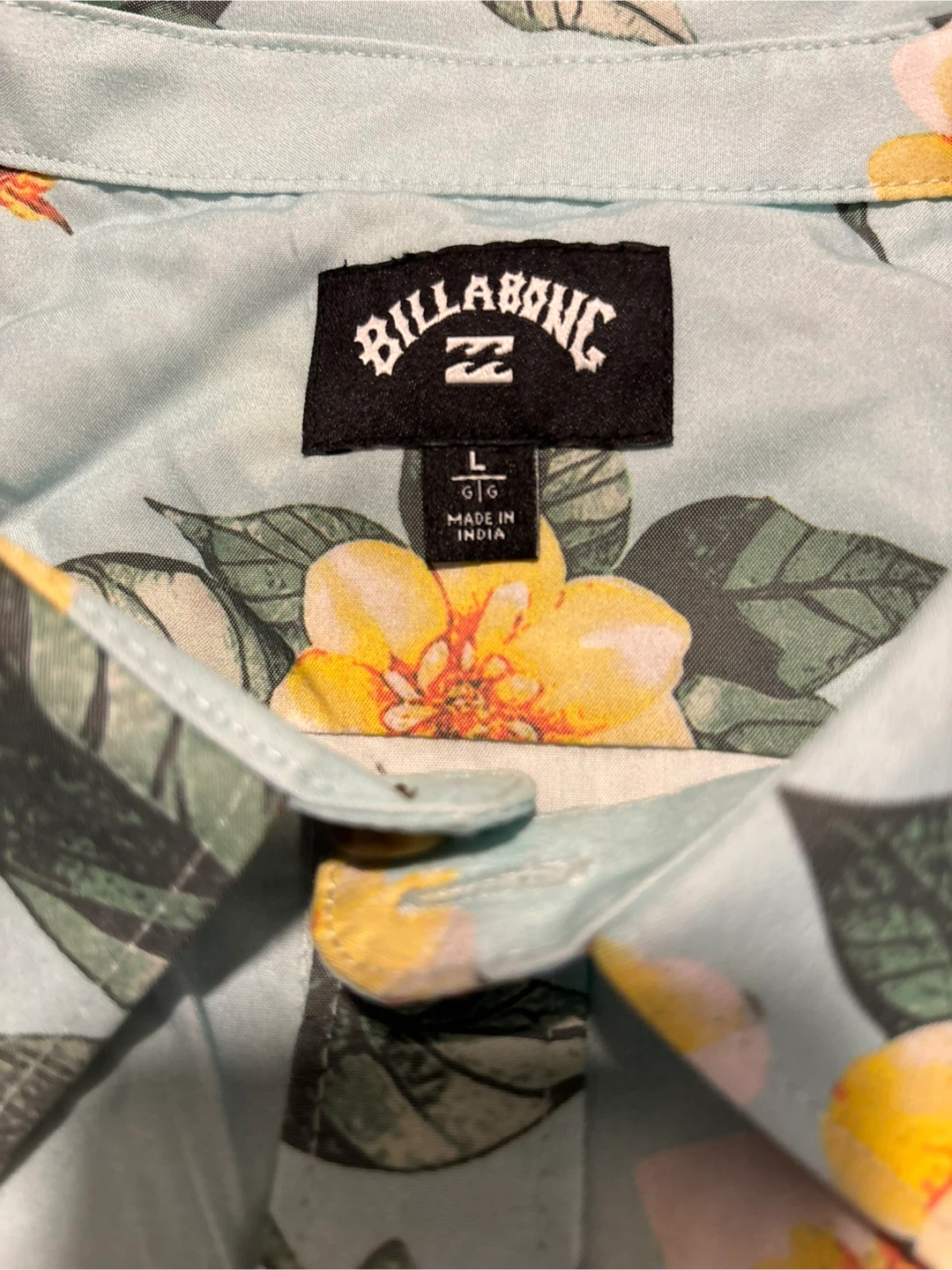 Billabong Men's Floral Short Sleeve Button-Up Shirt - photo 3