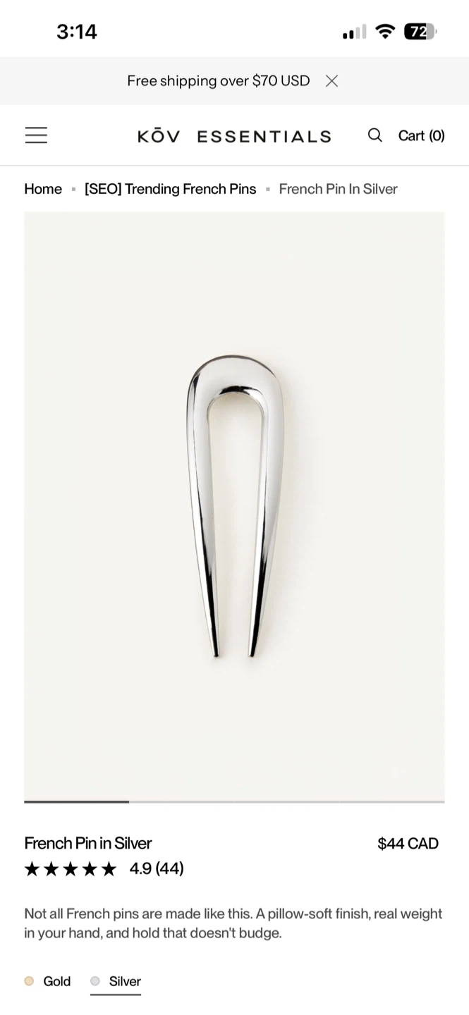 French pin