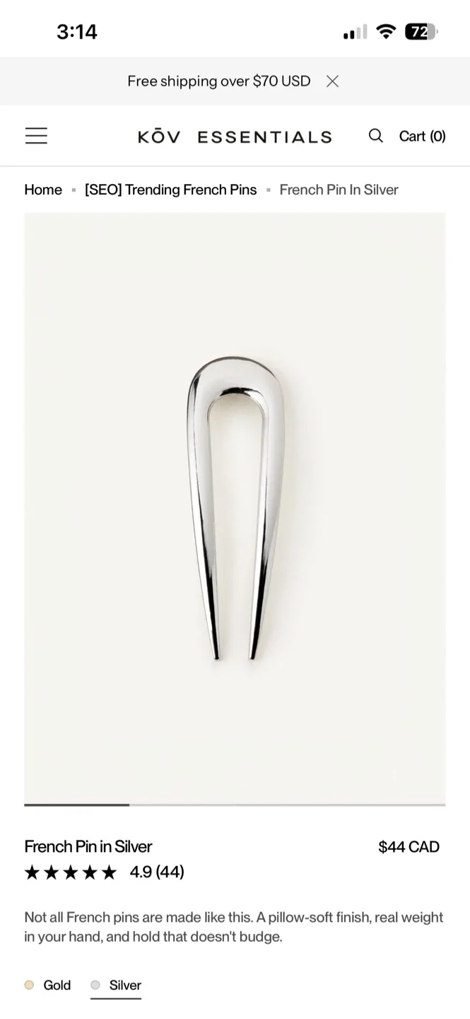 French pin