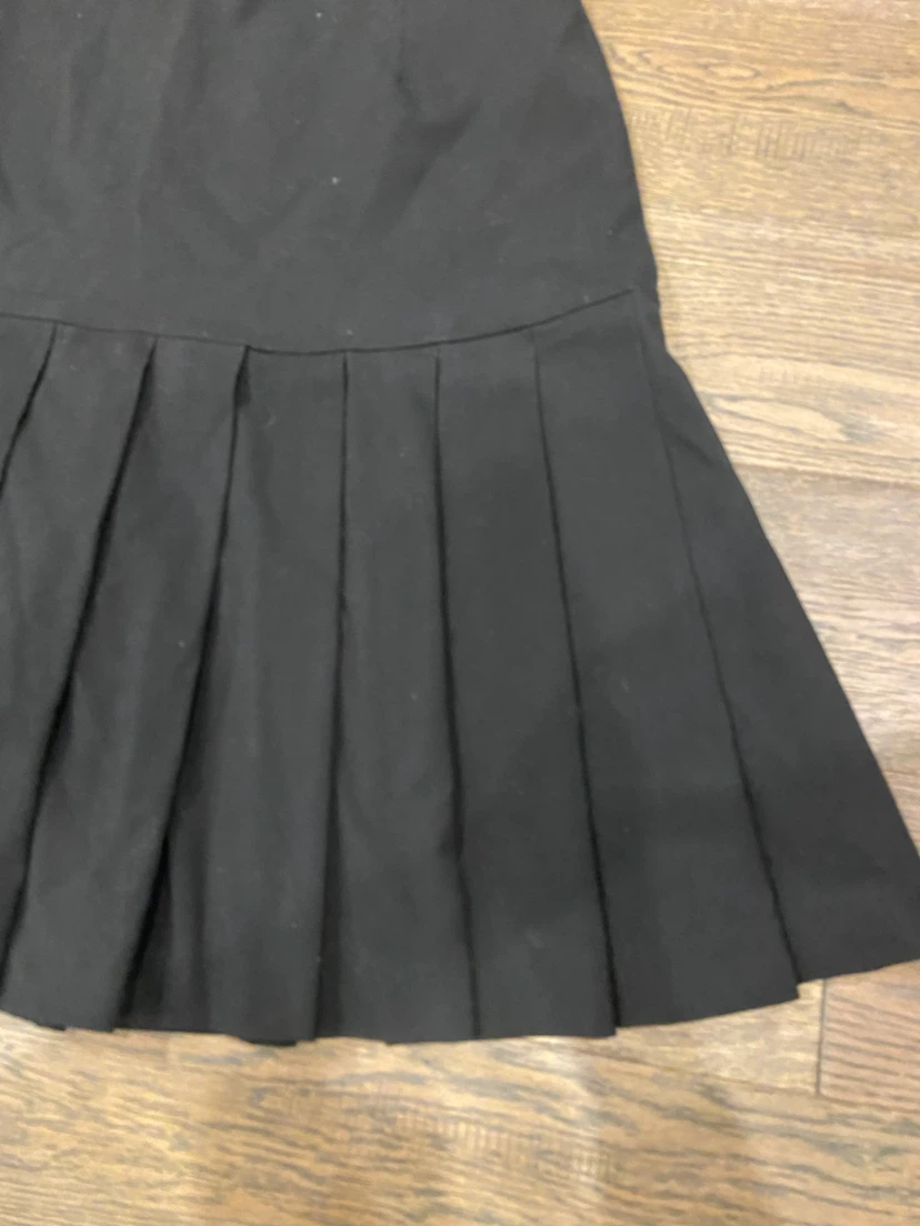 EUC Jessica Black Heavy Pleated Skirt Kilt Size 12 - photo 2