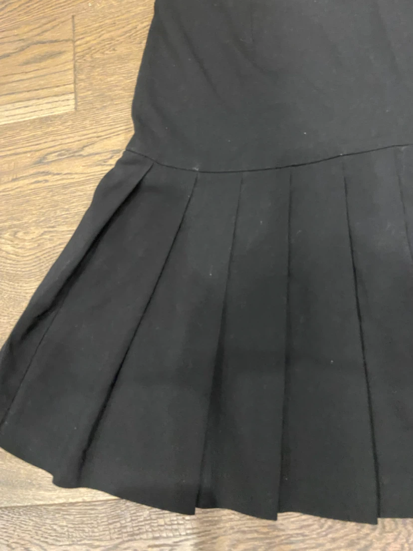 EUC Jessica Black Heavy Pleated Skirt Kilt Size 12 - photo 3