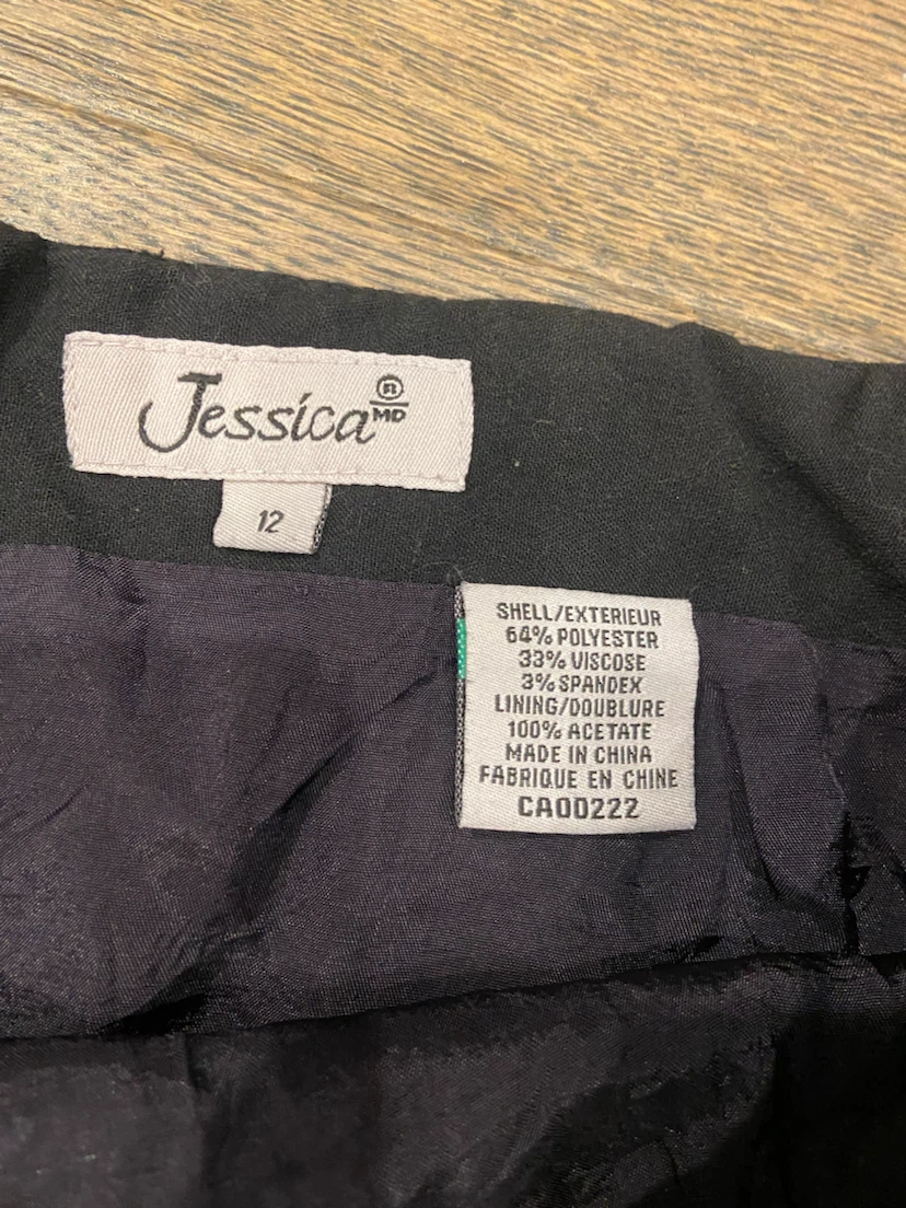 EUC Jessica Black Heavy Pleated Skirt Kilt Size 12 - photo 4