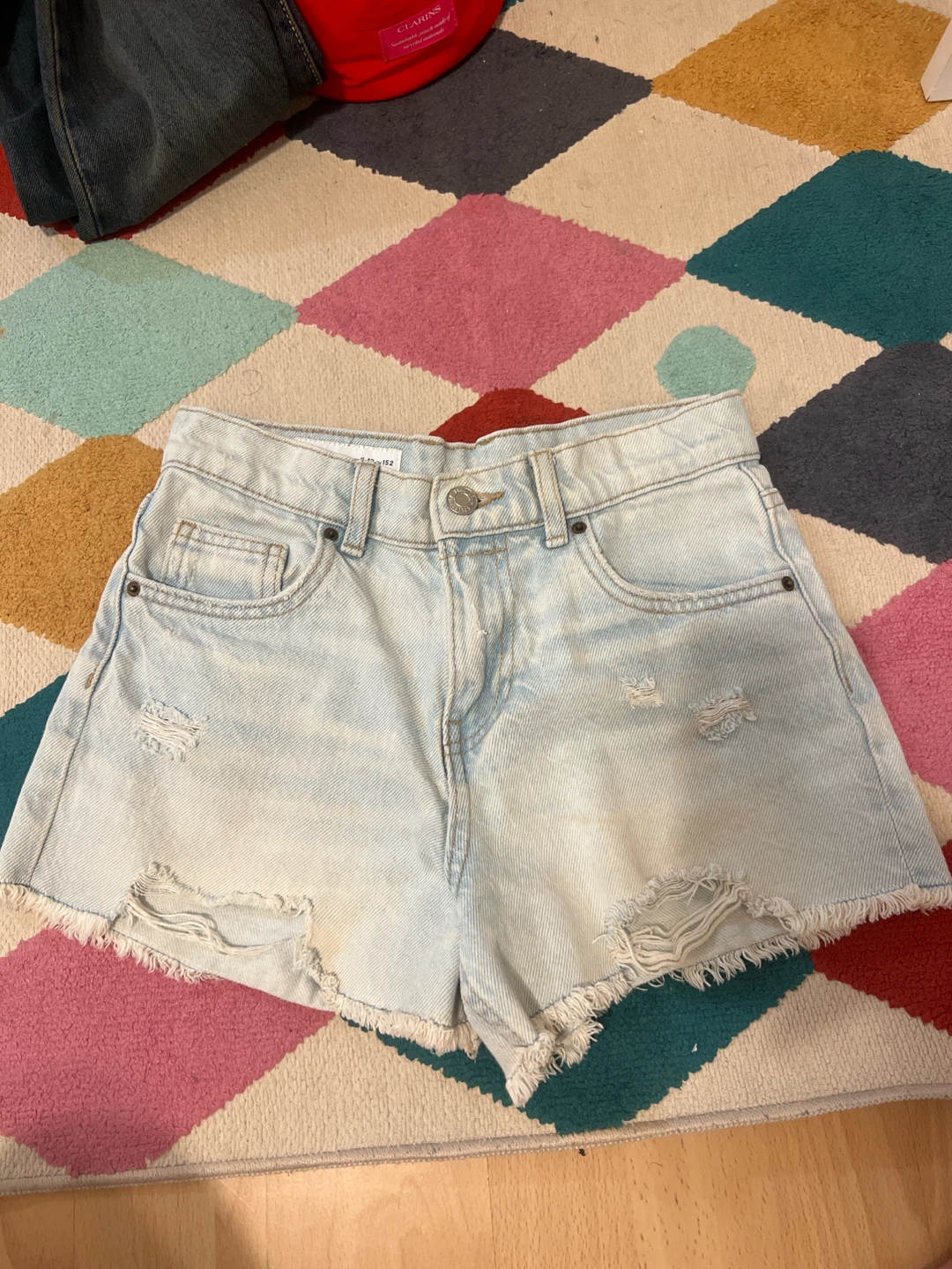 Zara Distressed Denim Shorts