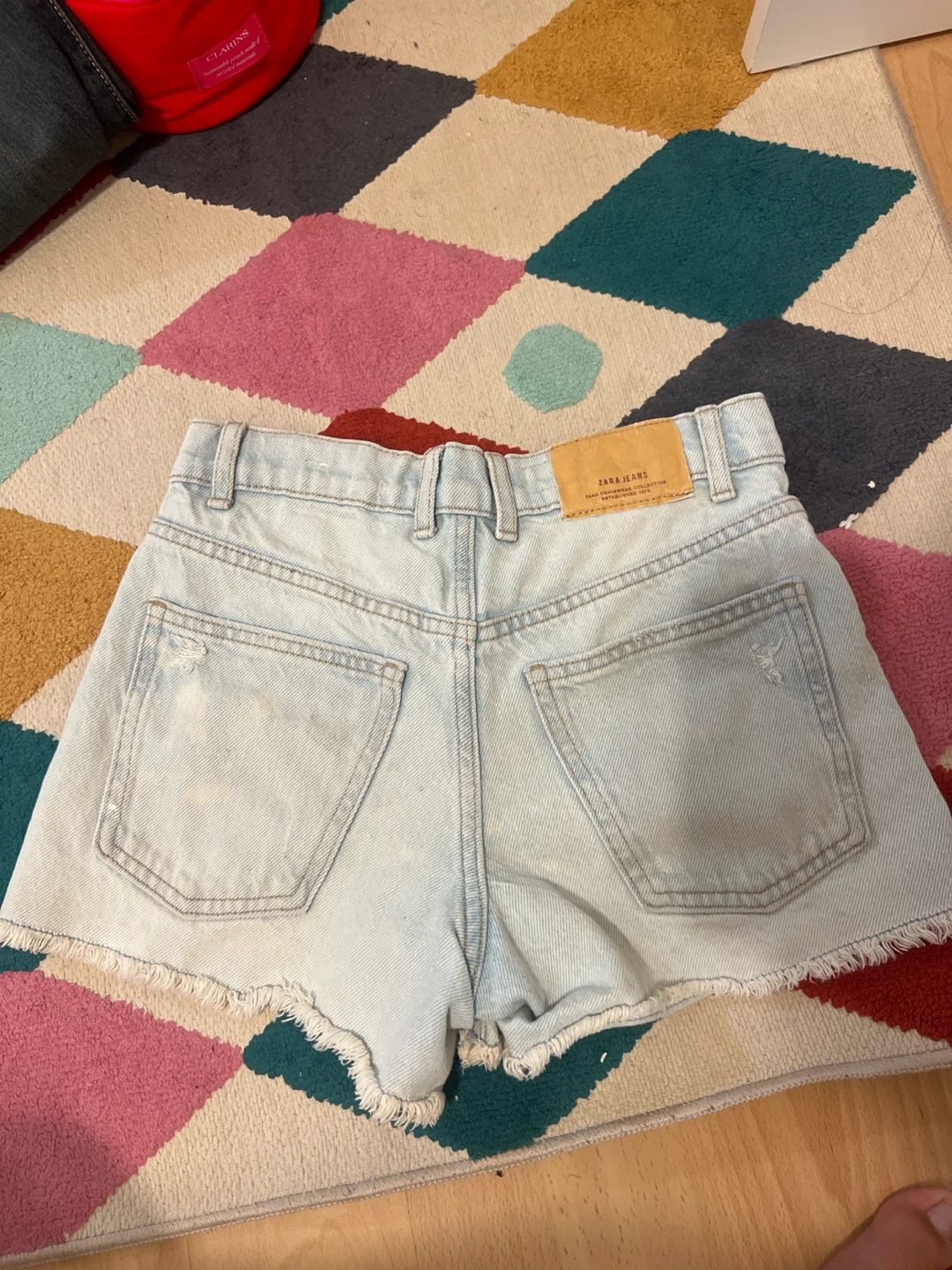 Zara Distressed Denim Shorts - photo 4