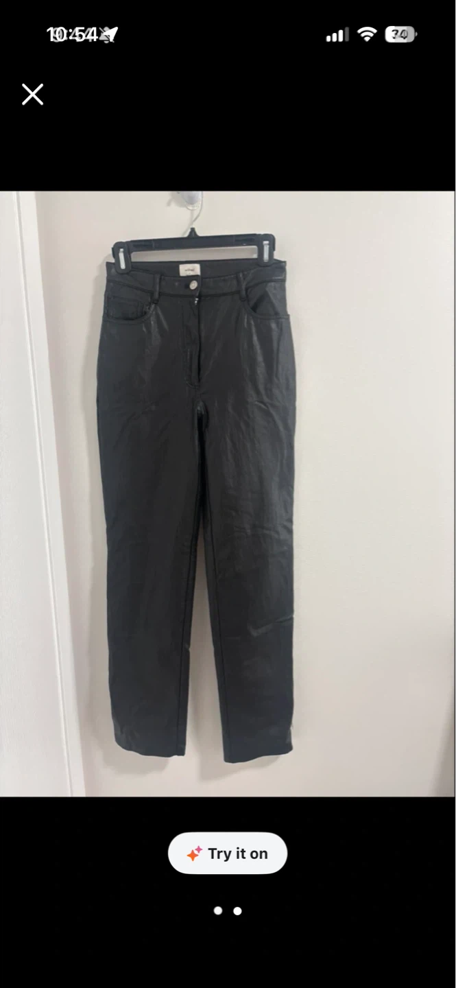 Wilfred Black Faux Leather Pants - photo 2
