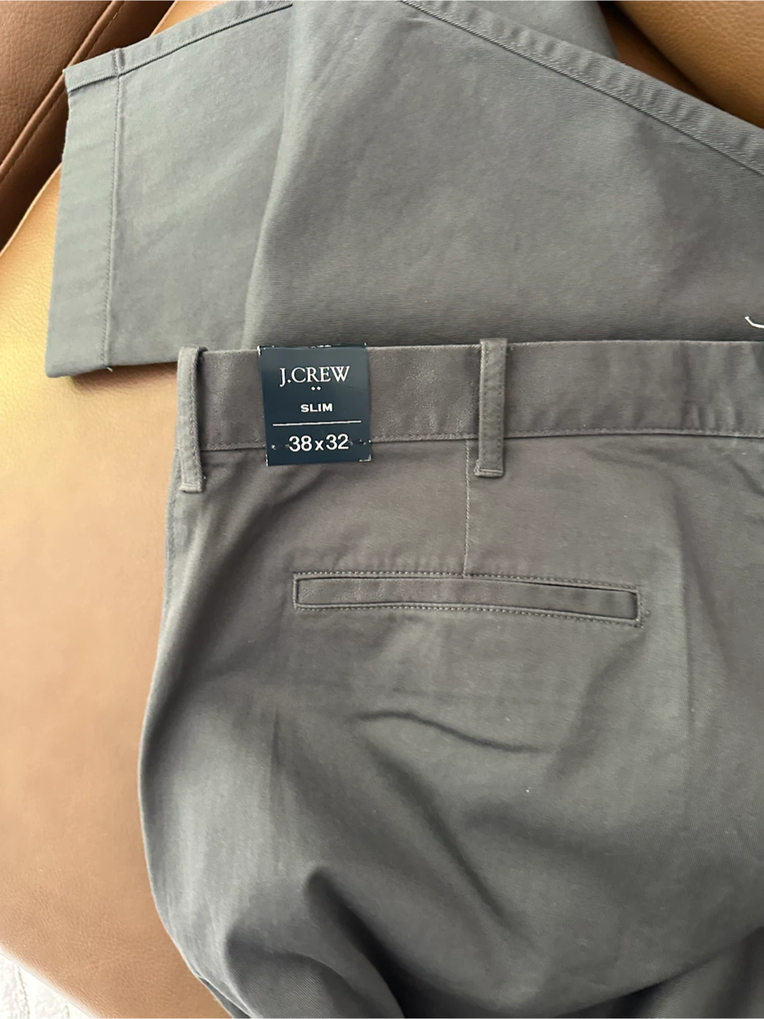 BNWT J.Crew Flex Slim Fit Chinos Grey 38x32 - photo 2
