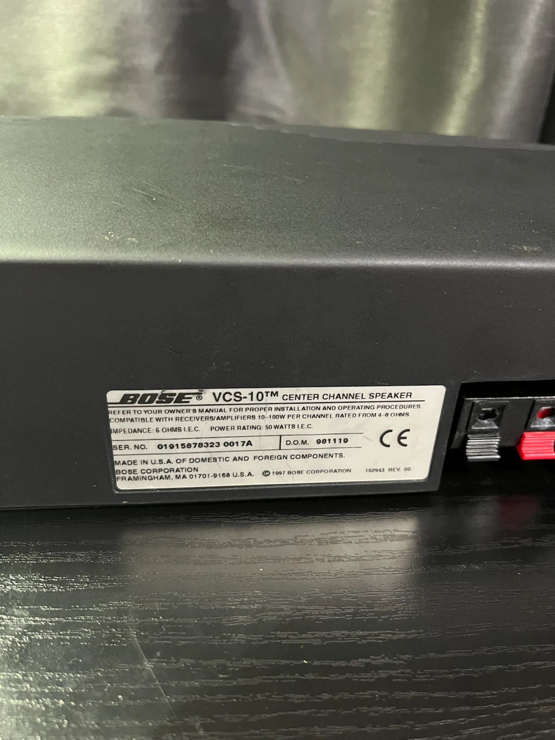 Passive speaker BOSE VSC-10 - photo 2