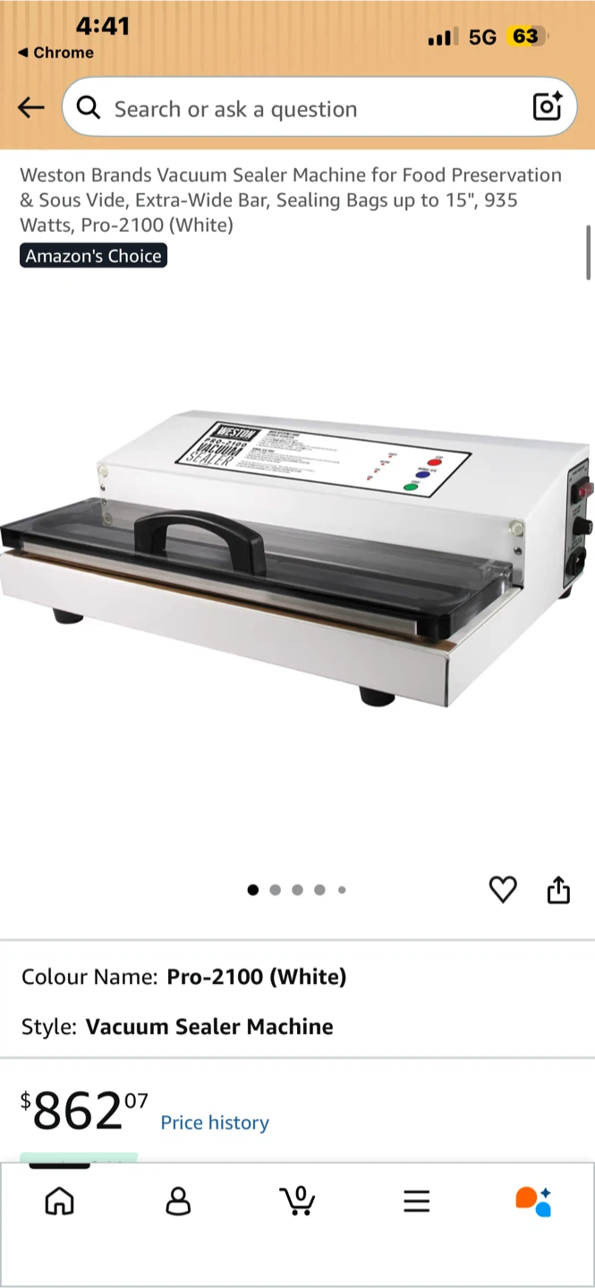 Vacuum Sealer Heavy Duty Weston Pro-2100 Retail $862 - photo 2