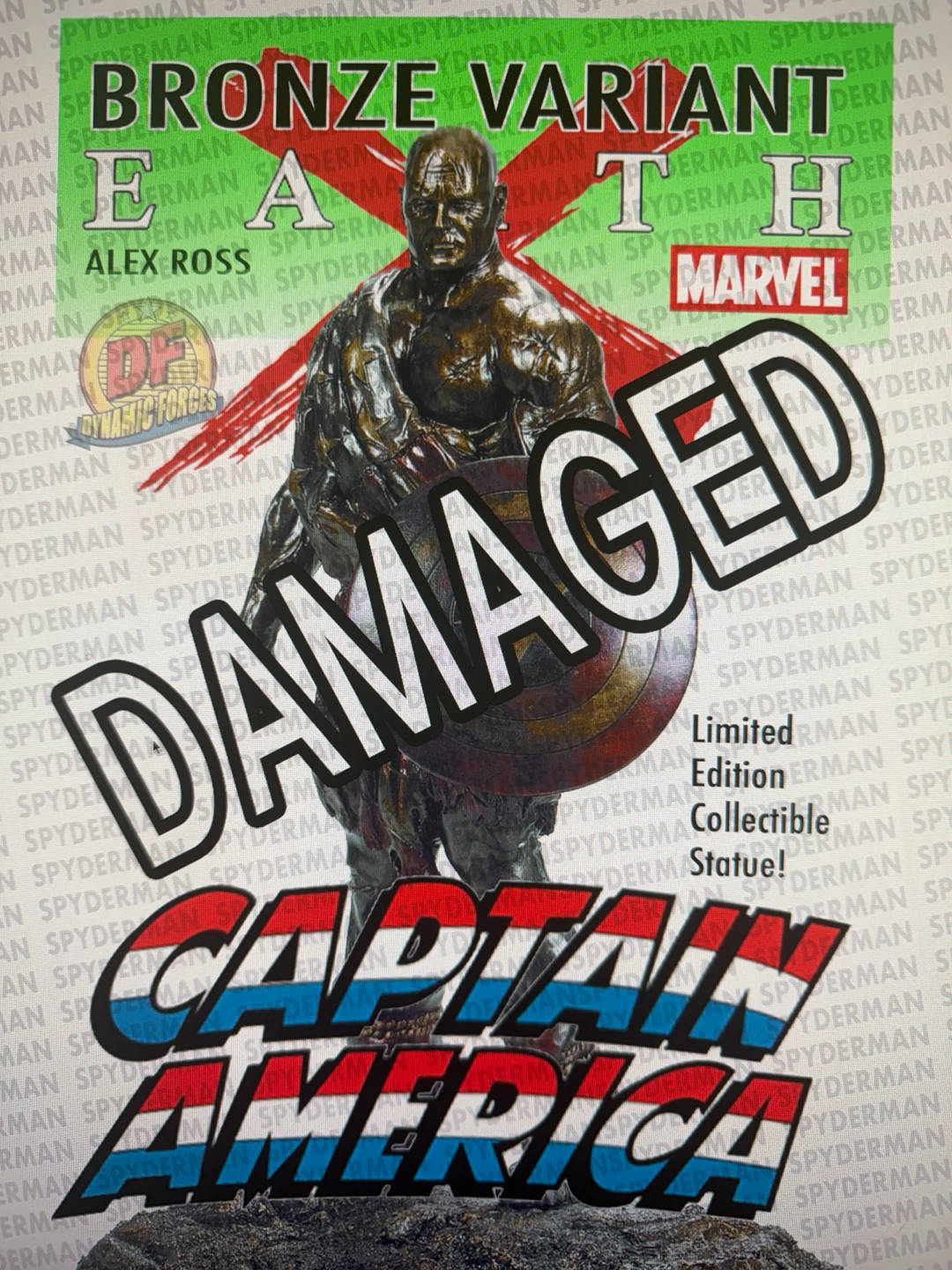 Captain America Bronze Variant Collectible Statue - DAMAGED