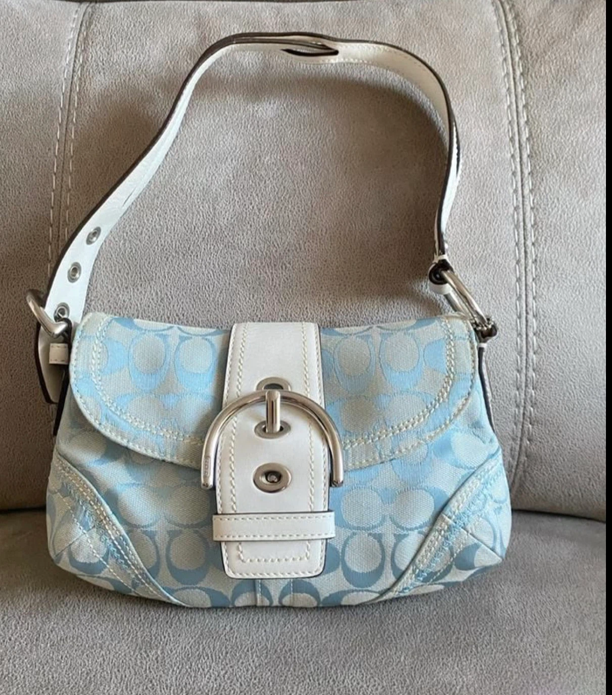 🥰 ISO! LOOKING! Coach Shoulder Bag - Light Blue