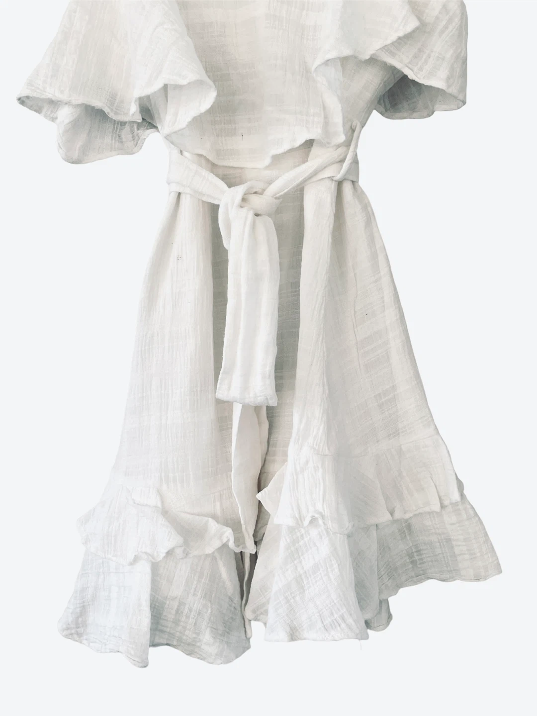 Here Comes The Sun White Ruffle Mini Dress - photo 3
