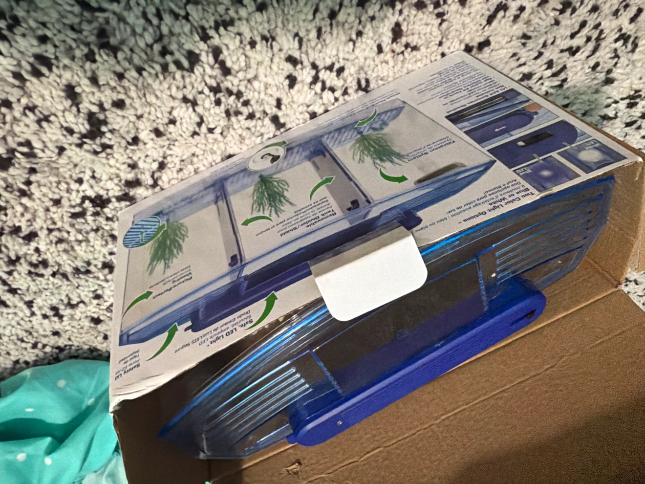 Trading fish tank for broken tech