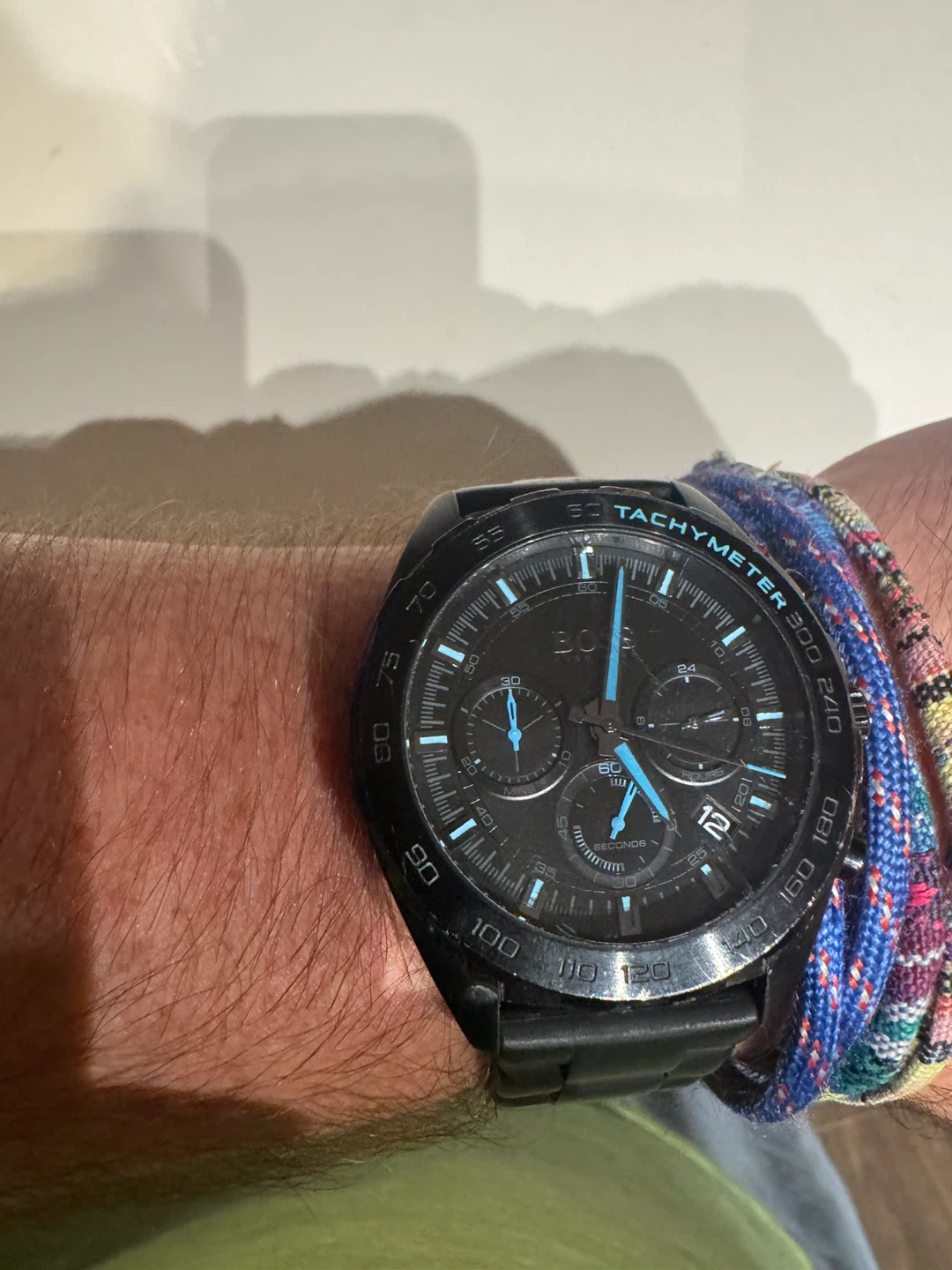 Hugo Boss tackymeter watch