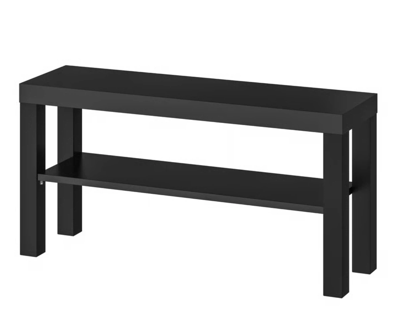 Black Console Table with Shelf