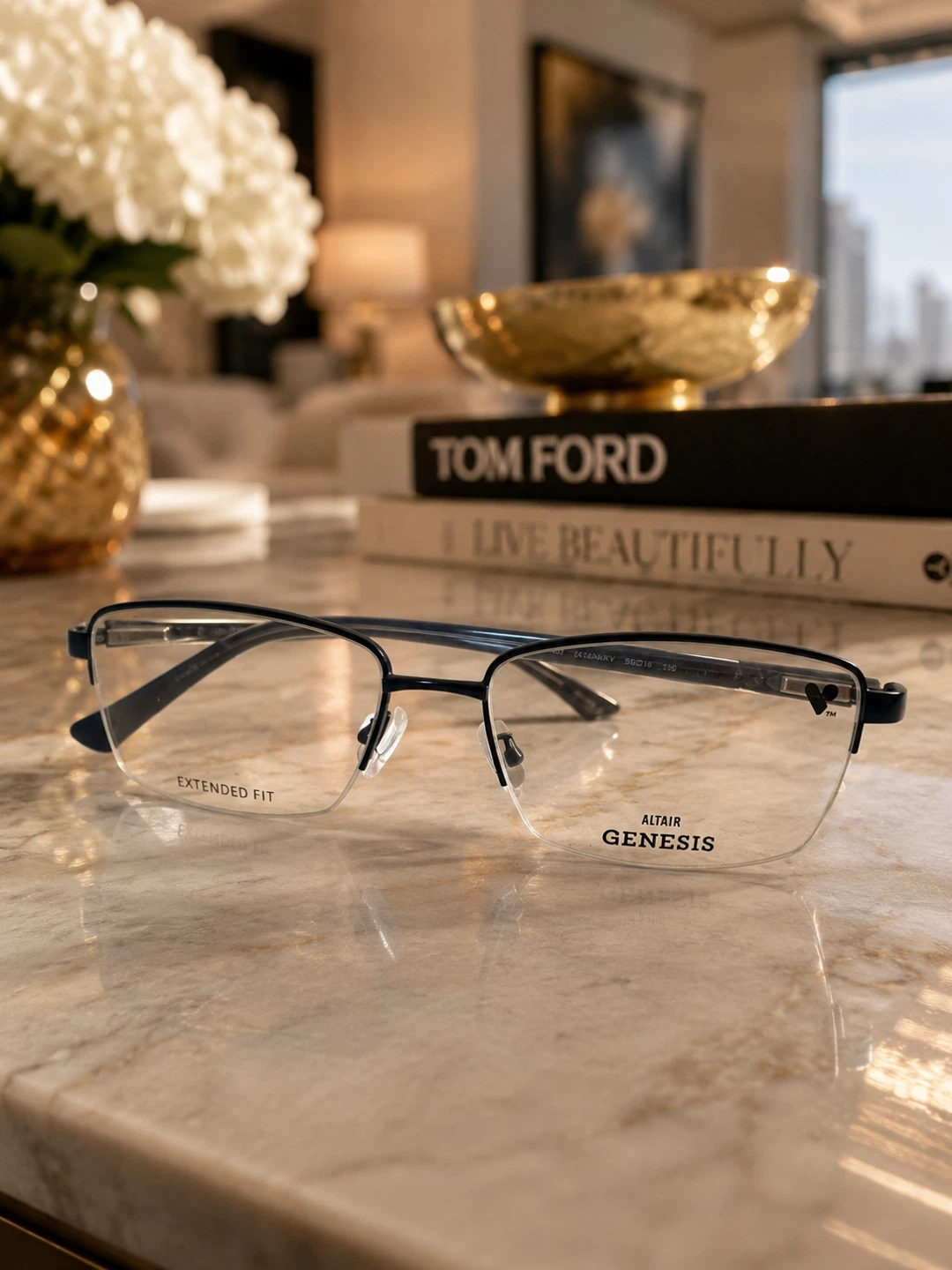 Altair Genesis G4057 Navy Extended Fit Eyeglass Frames - photo 3