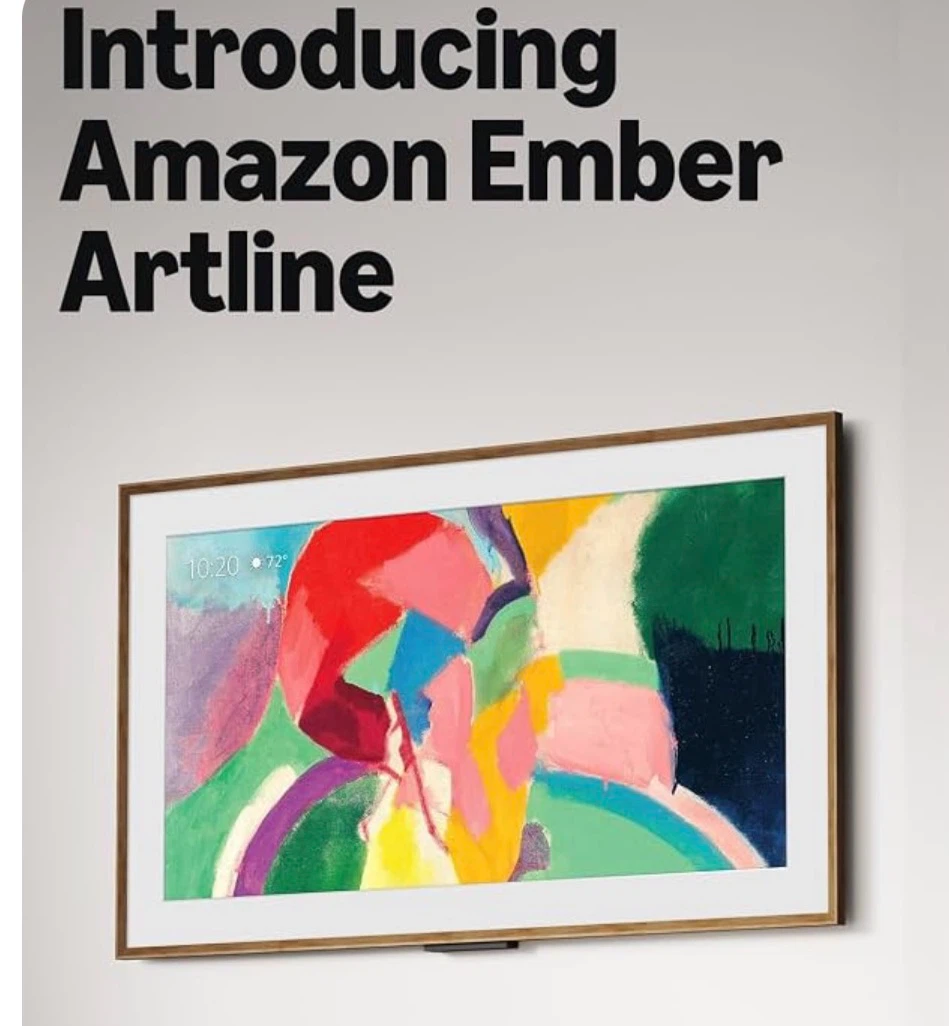 Amazon Ember Artline Walnut or Black  Frame 55"Art Tv Frame