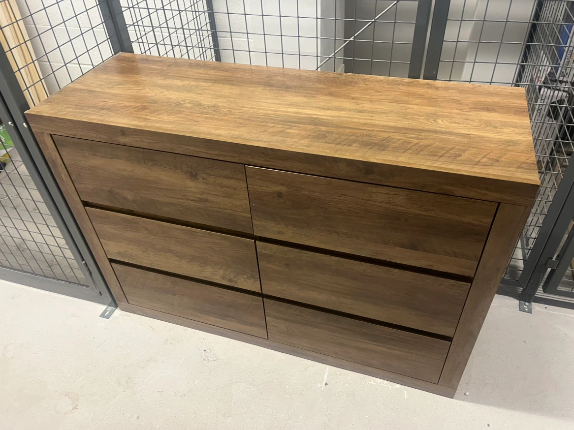 6-Drawer Modern Wooden Dresser / Chest of Drawers - Excellent - photo 4
