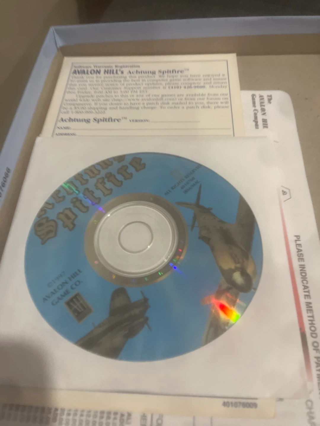 Achtung Spitfire World war 2 pc game big box complete - photo 3