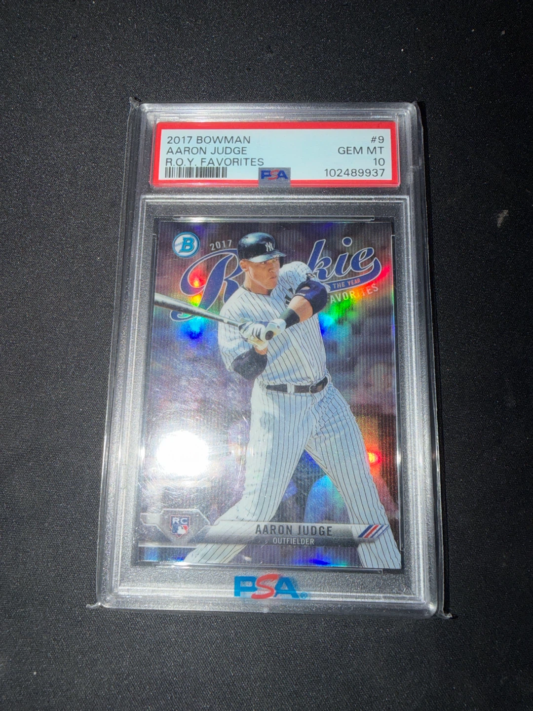 2017 Bowman Aaron Judge Rookie Card #9 GEM MT 10