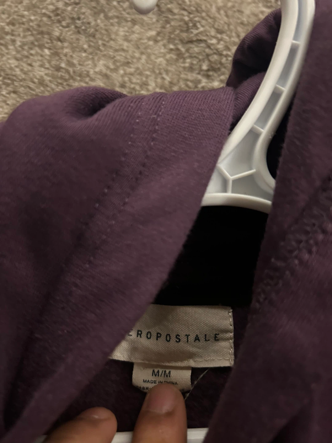 Aeropostale Purple Hoodie Size Medium - photo 2